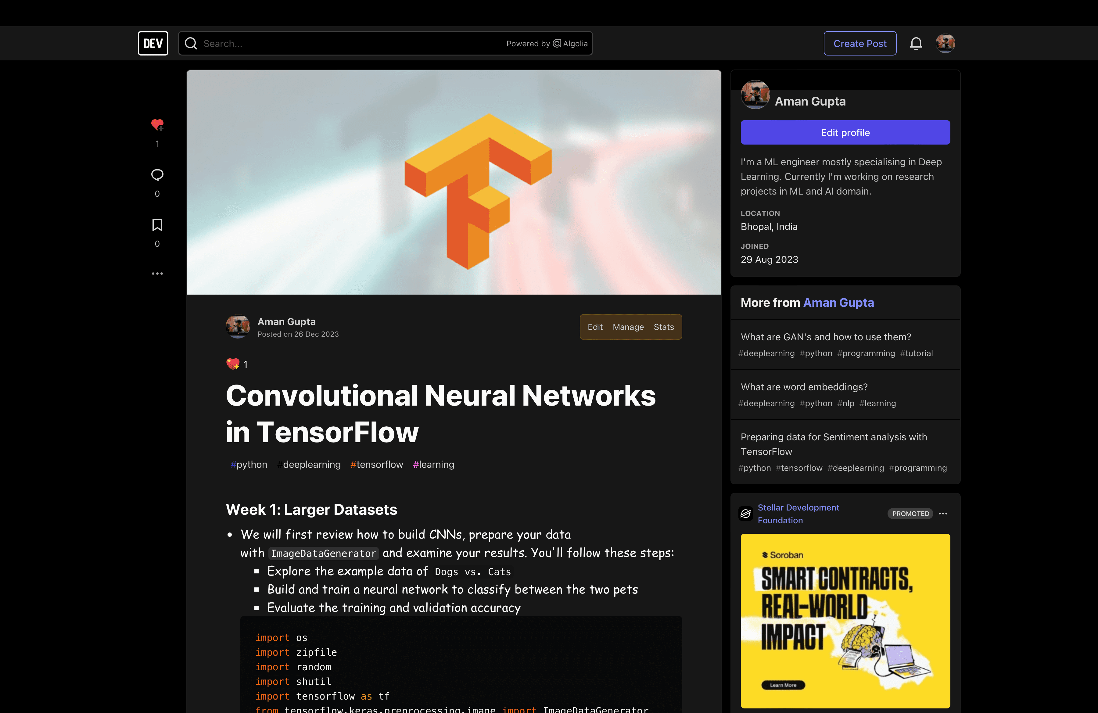 CNN in TensorFlow